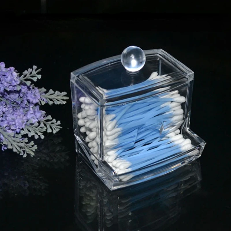 

Acrylic, cotton swab receptacle, cotton ball crystal receptacle, home plastic receptacle bathroom receptacle