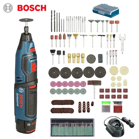 Миниатюрный шлифовальный станок Bosch GRO 12V-35 с переменной скоростью, беспроводной роторный набор инструментов, электроинструмент «сделай сам» для дерева для шлифовки/полировки