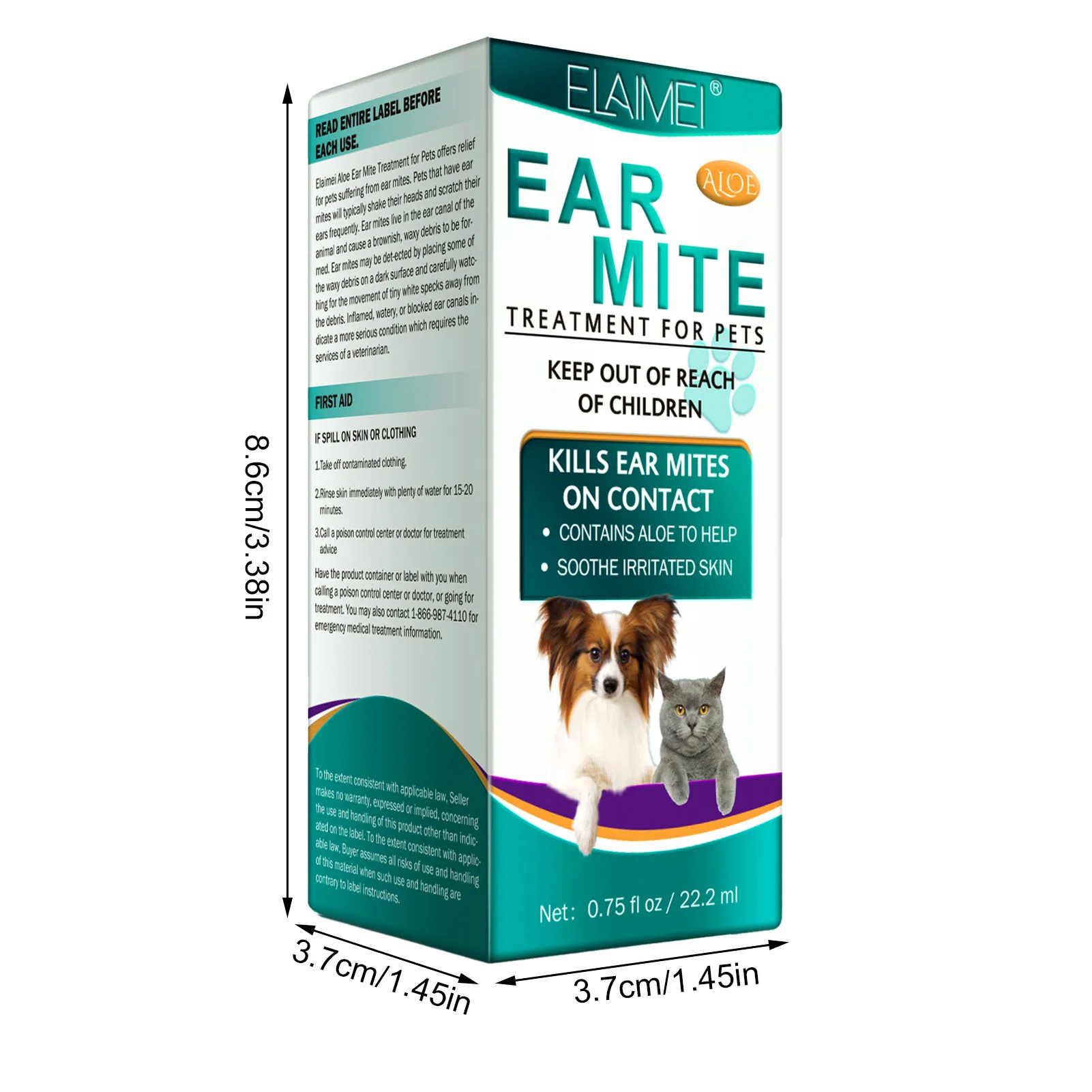 Cat and Dog Ear Cleaner Pet Ear Wash Scientific Formula Pet Supplies For Infection Control Yeast Mites Removes Ear Mites images - 6