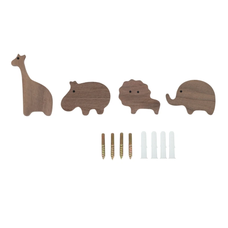 

Wall Mounted Wooden High Quality Coat Hook With Cute Animal Shape Towel Clothes Hanger Bathroom Wall Hanging Rack Hook