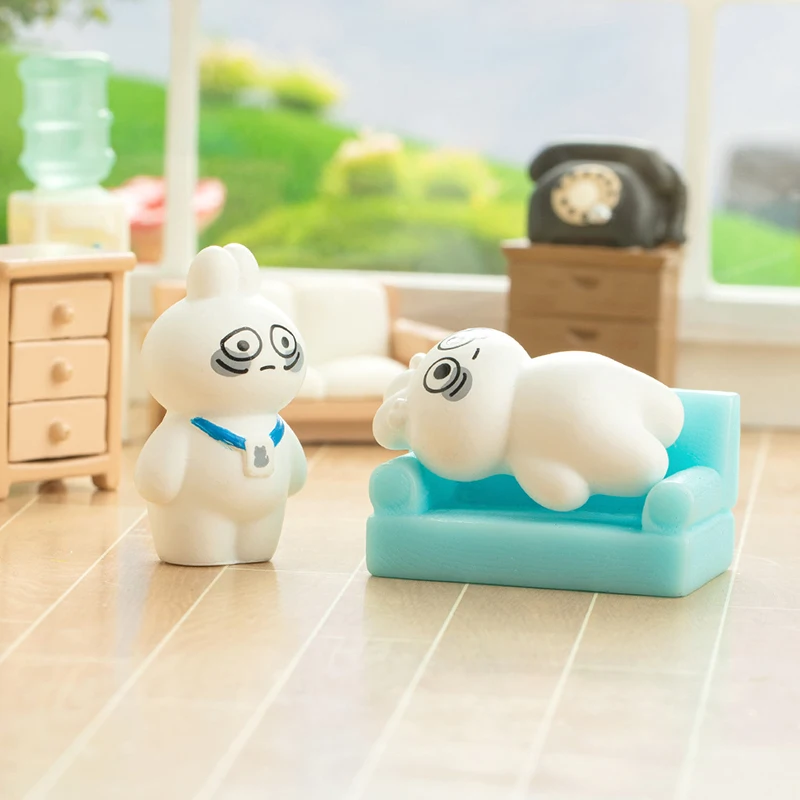 1 шт. мини-креативный мультяшный маленький кролик миниатюрная статуя милые смолы