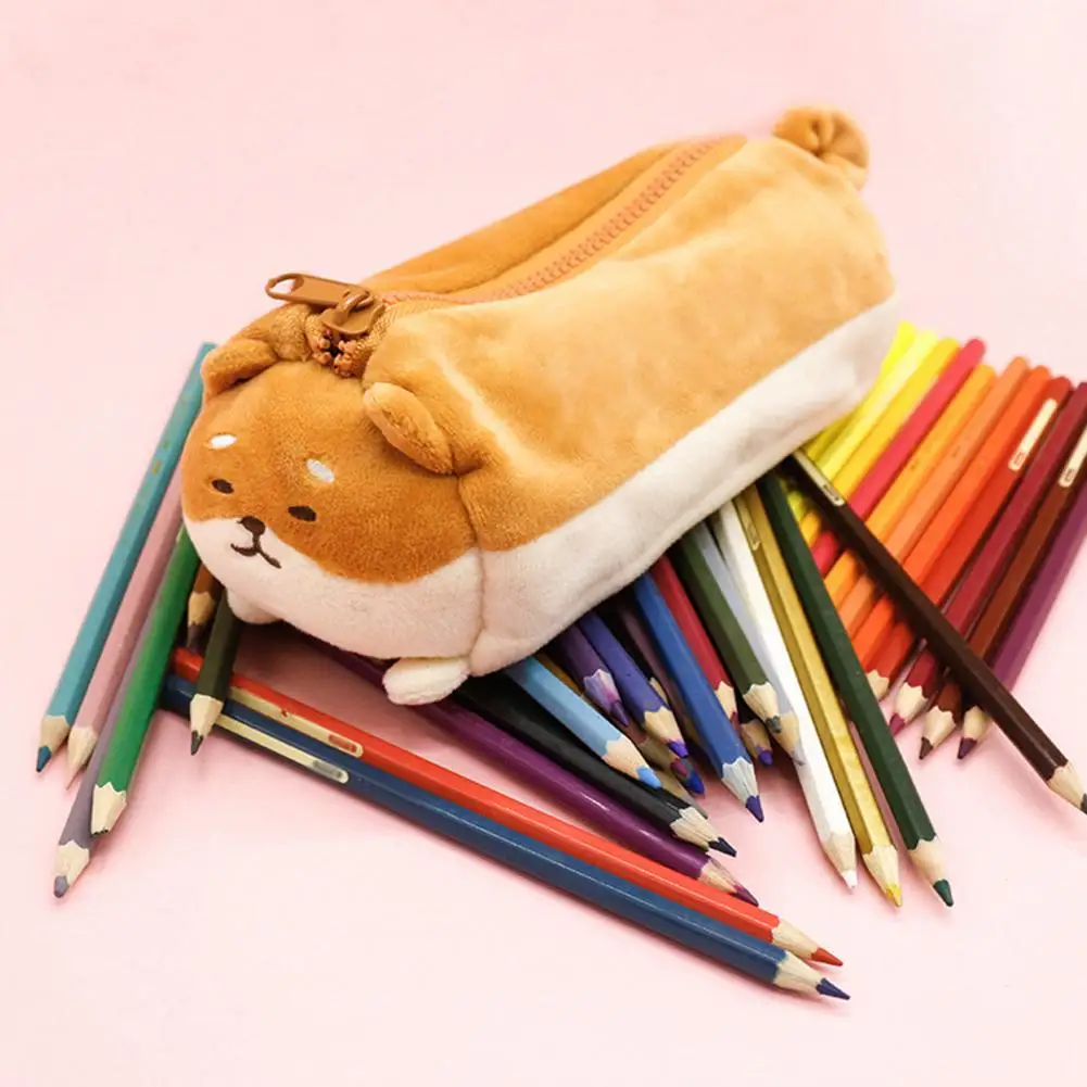 

Коричневый чехол для карандашей большой емкости Сиба чехол для хранения карандашей канцелярская сумка эскалар школьные принадлежности