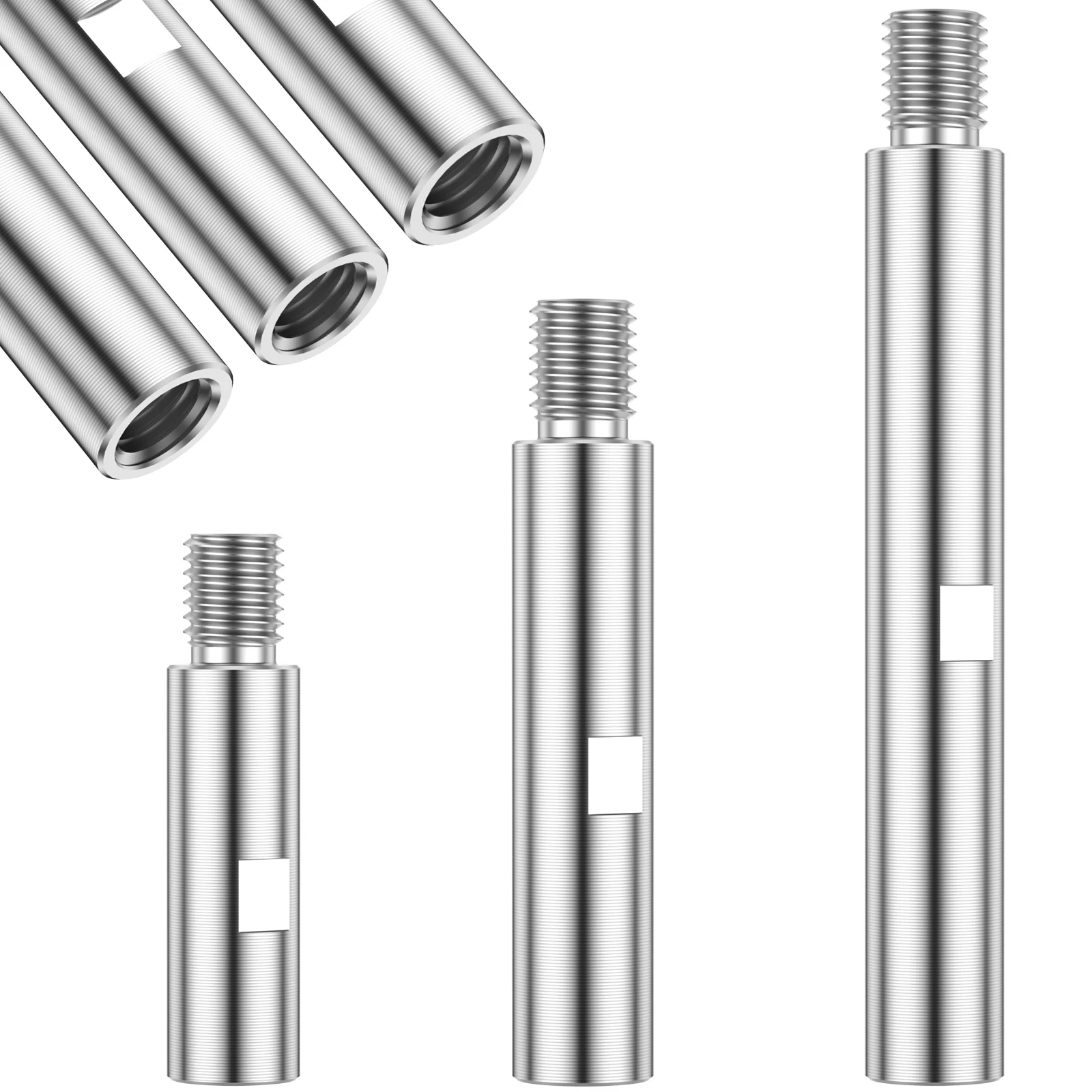 

3pcs Angle Aluminium Lengthen Extension Grinder Grinder Rod Angle 3/4/5.5 Alloy Angle Inch Grinder Extension Shaft Rotary