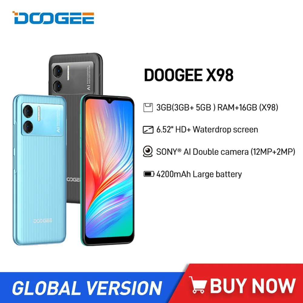 DOOGEE X98 Smartphone 6.52