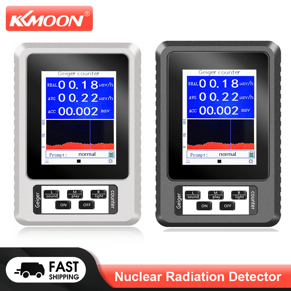 

Детектор уровня ядерного излучения KKMOON, счетчик Гейгера X, инструмент для обнаружения β-лучей, режимы совокупной дозы в реальном времени, те...