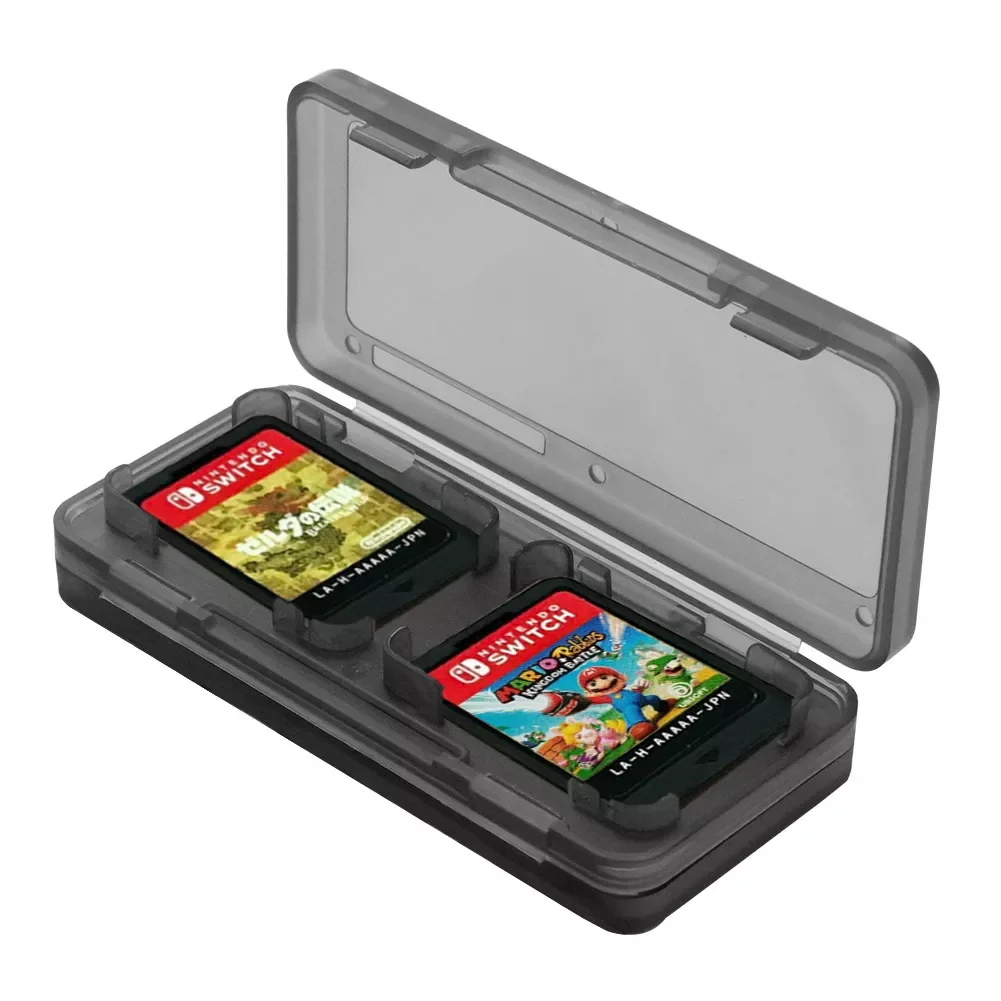 

4 In 1 Game Card Case Holder Cartridge Storage Box For NS Switch 7.5x3.3x1.3cm Black Blue White For 4 Game Cards 2022