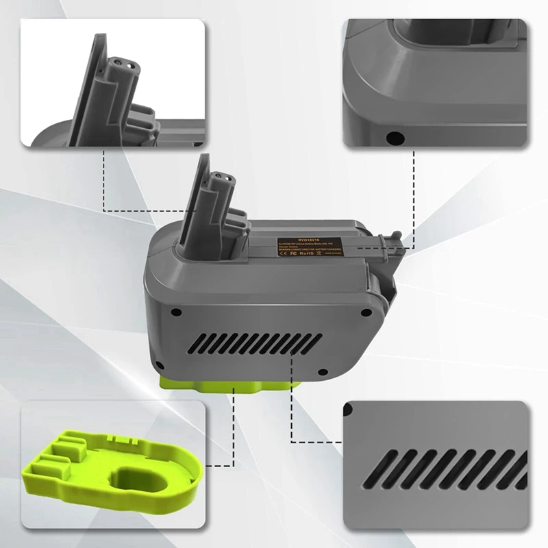 Адаптер RYO18V10 для Ryobi 18 в один аккумулятор преобразователь палочку беспроводного