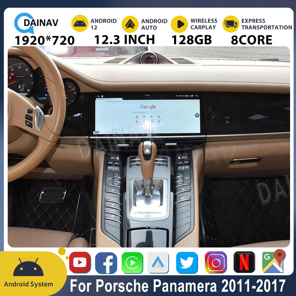 

Автомагнитола для Porsche Panamera 12,3-128, 2011 дюйма, 2017 ГГц