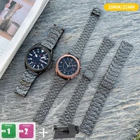 20mm 22mm imitation carbon fiber strap for samsung galaxy watch 3amazfit gtsactive 2gear s3 classicgtr bracelet honor watch