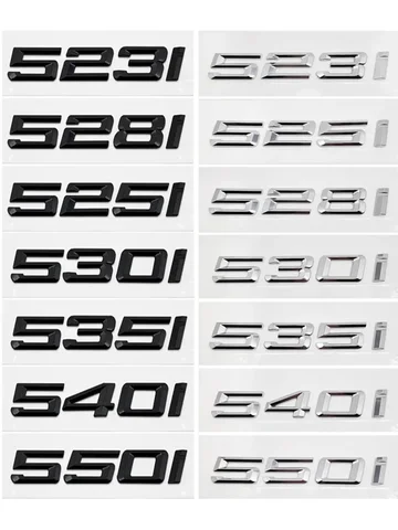 3d-наклейка на багажник автомобиля из АБС-пластика с надписью и логотипом значок эмблема наклейка для BMW 5 серии 520i 525i 528i 530i 535i 540i E39 E60 E61 F07 F10 F11