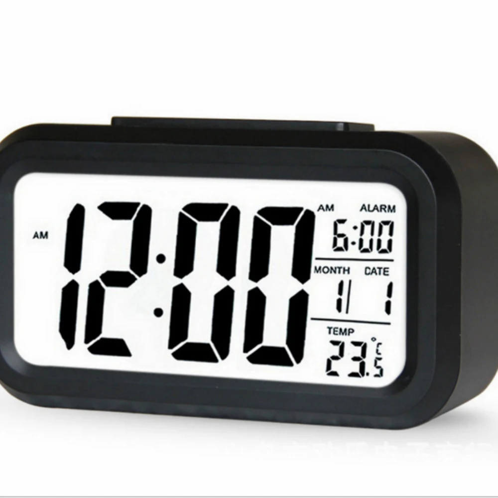 

LED Digital Alarm Backlight Snooze Mute Calendar Desktop Electronic Desk Clock Desk Clock