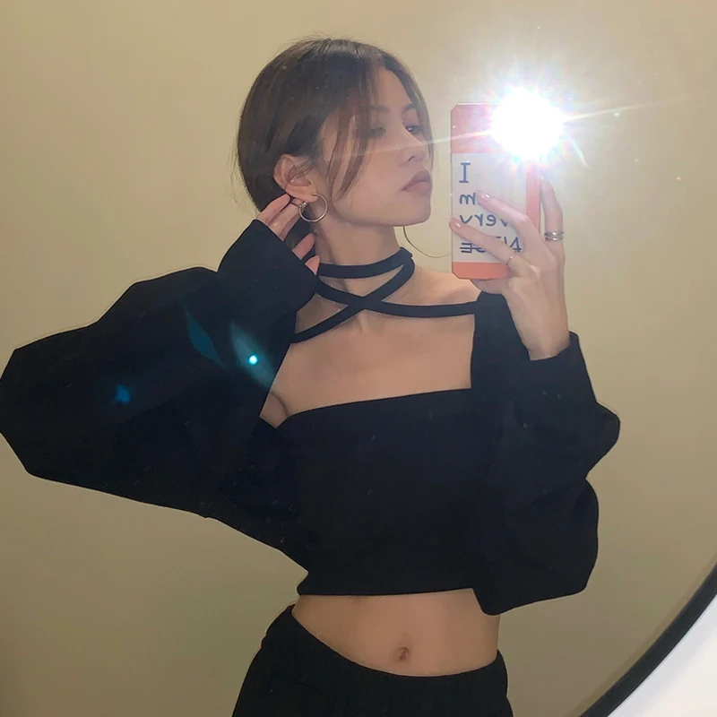 New Style Shawl Top Super Short Sexy Jacket Women Summer 2022 New Sunscreen Cardigan Two-piece Womens Gothic Punk Clothes