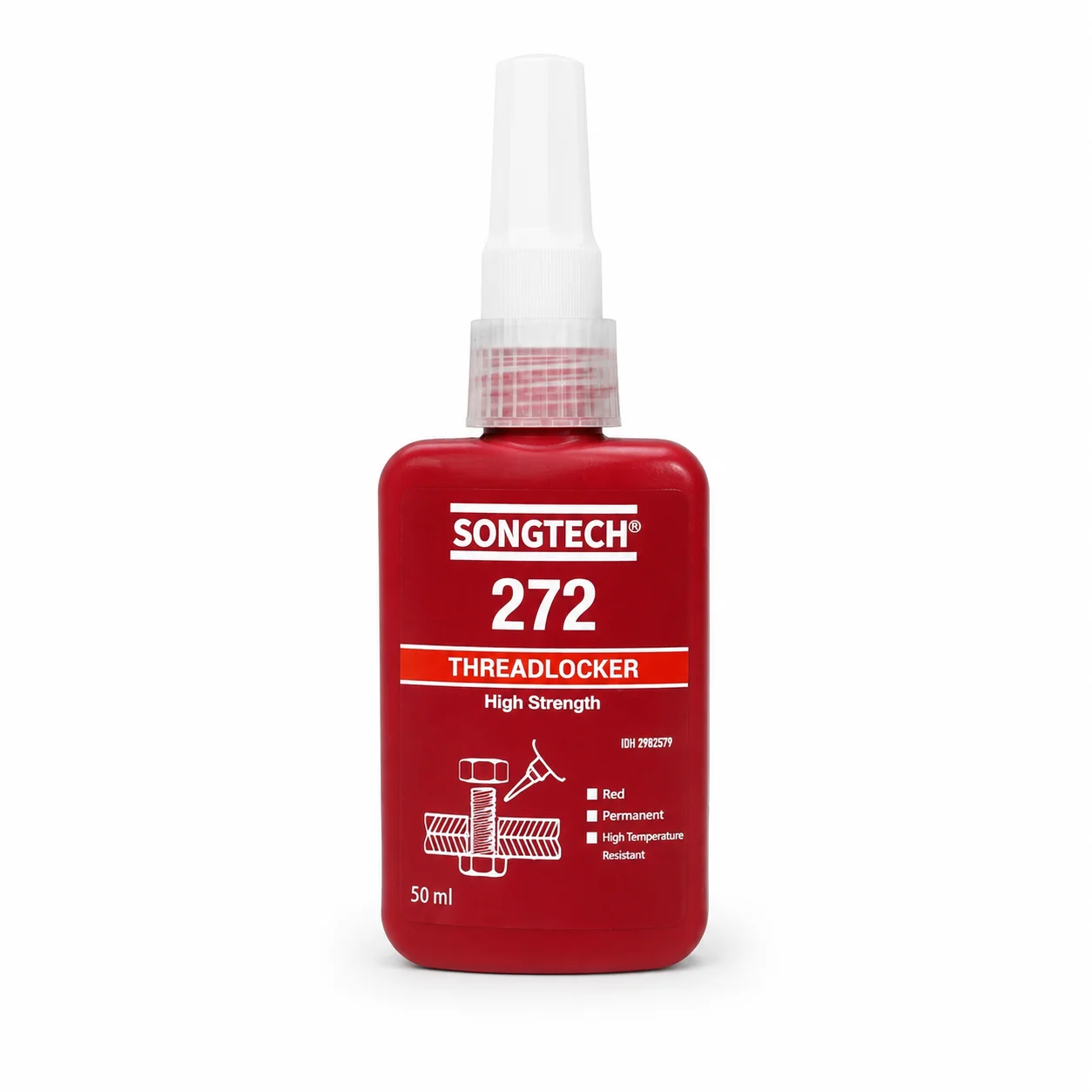 Клей-фиксатор резьбы SongTech Loctite 272, высокотемпературный, красный, высокопрочный, для металлических болтов и гаек (art.: 3920da61e9fa2) - 3920da61e9fa2