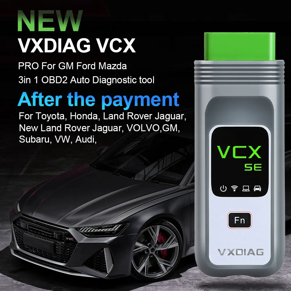 VXDIAG VCX SE Pro Diagnosis 3 в 1 с бесплатным жестким диском для автомобилей GM / Ford / Mazda VW / Audi Honda / Volvo / Toyota / JLR / Subaru.