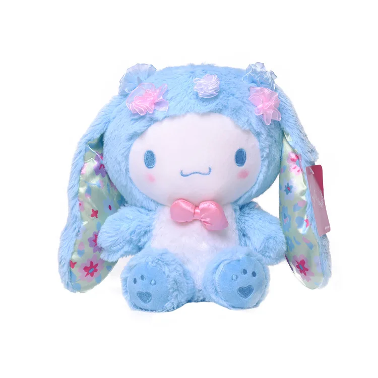 

Новинка Kawaii Sanrio серии Пасхальный кролик Kuromi Mymelody Cinnamoroll плюшевая игрушка кукла кулон праздничный подарок