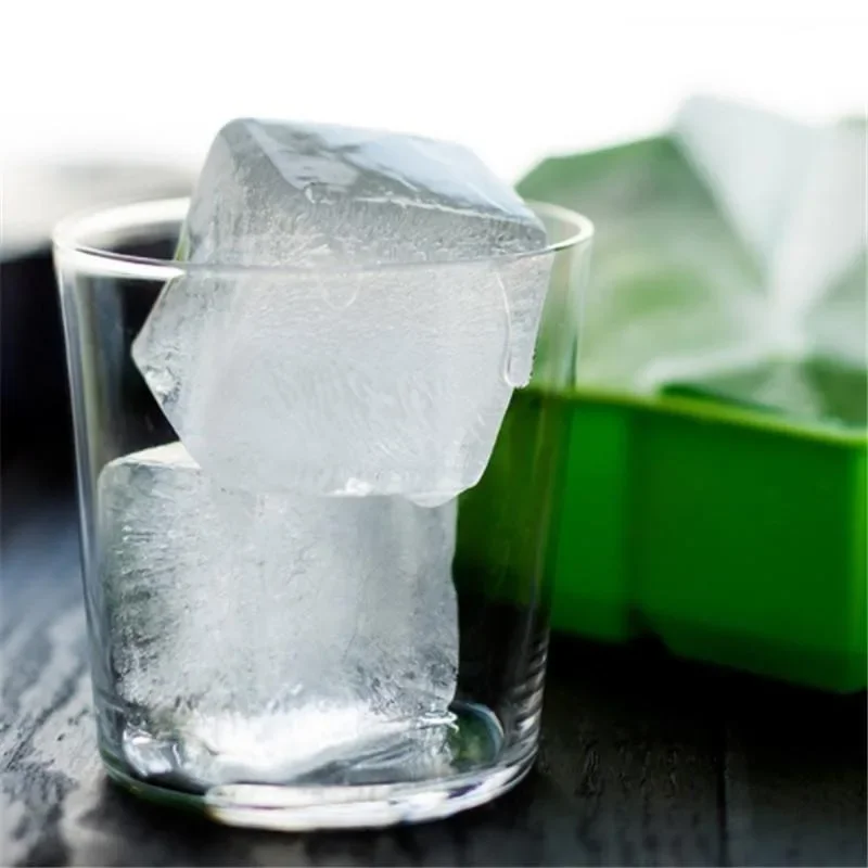 Креативная силиконовая 4/6/8 квадратная решетка для льда большая коробка Форма