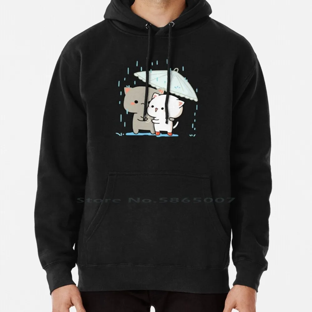 

Mochi Mochi Peach Cat. Peach And Goma Hoodie Sweater 6xl Cotton Peach Cat Boyfriend Girlfriend Kawaii Kitty Romantic Peach And