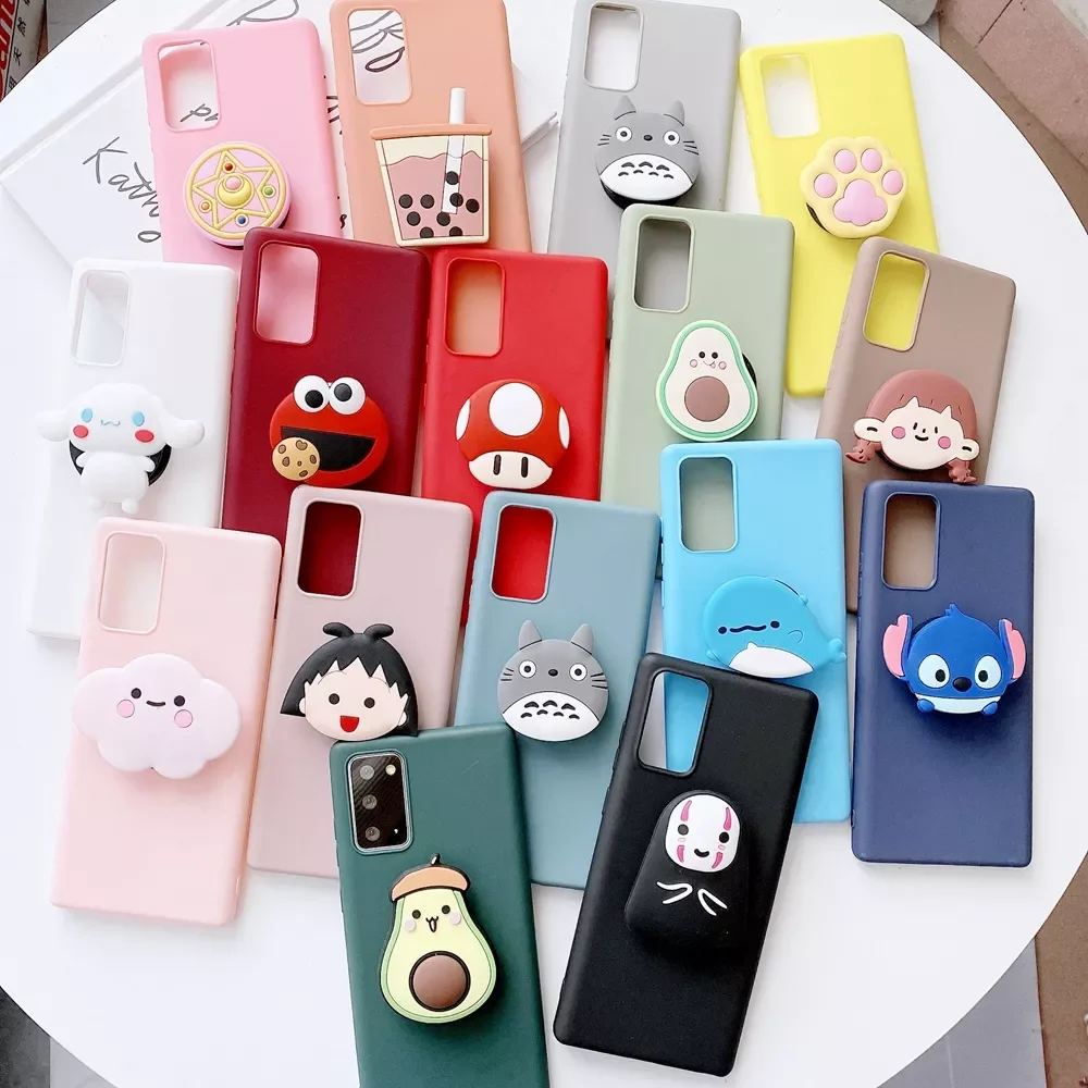

Phone Holder Case For OPPO Realme 8 Pro V5 V13 Q2 Q3i Q3 A15 A93 A94 A95 A55 A54 A74 F19 Pro Cover Soft TPU Stand Case