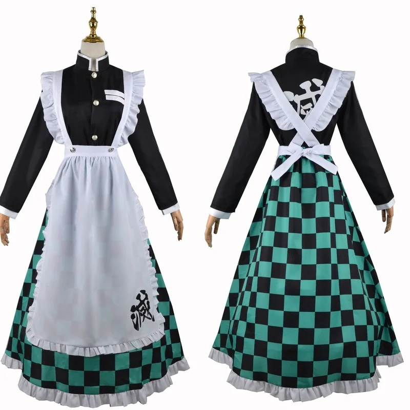 

Demon Slayer Women Cosplay Costume Kimono Agatsuma Zenitsu Kimetsu No Yaiba Rengoku Kyoujurou Skirt Costume Cloak Dress Suit