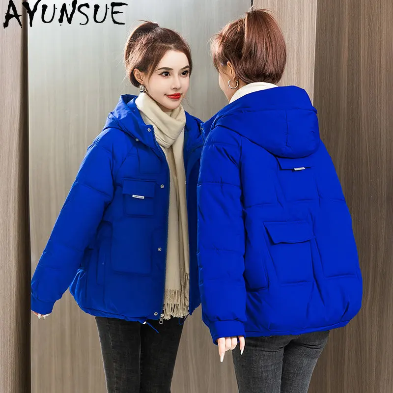 

Winter Coats for Women Short Hooded Cotton Jackets Women's Thickened Bread Jacket Female Short Loose Silm Parkas Ropa Mujer Cjk