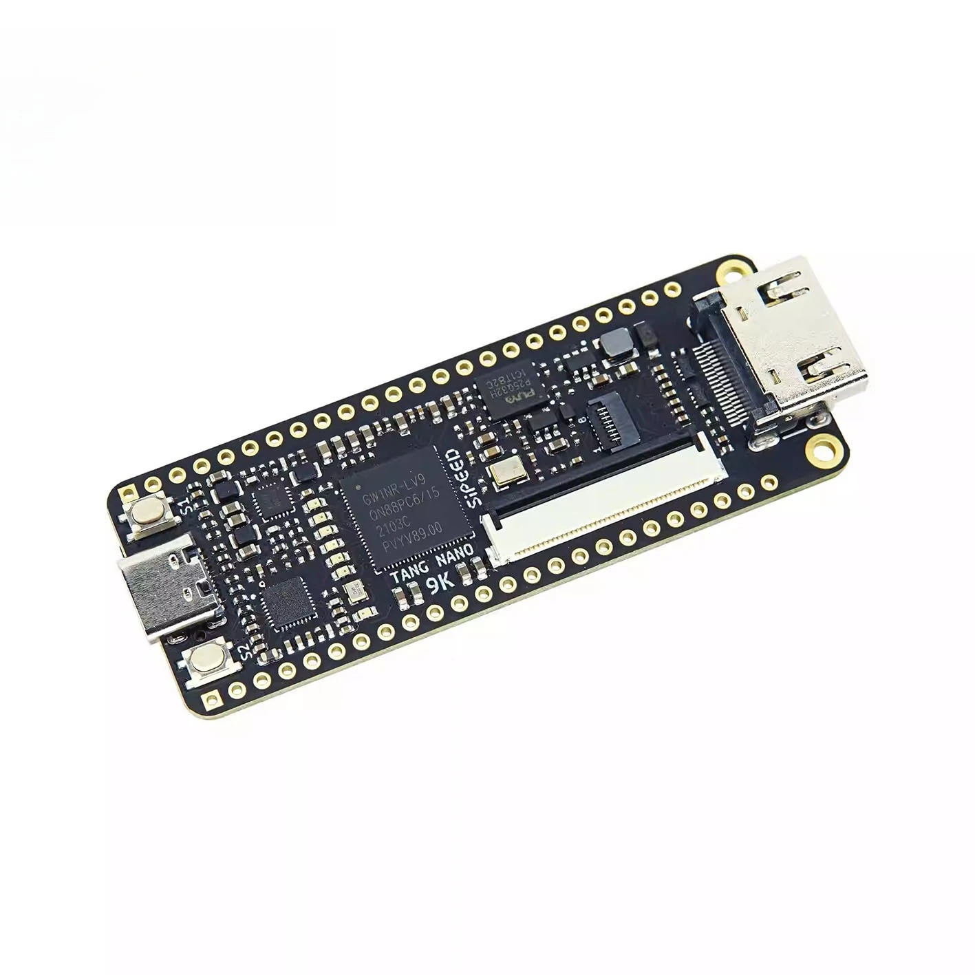 Фото Плата разработки Sipeed Tang Nano 9K FPGA GW1NR-9 RISC-V HDMI: Высокопроизводительные инструменты для самостоятельной сборки №1