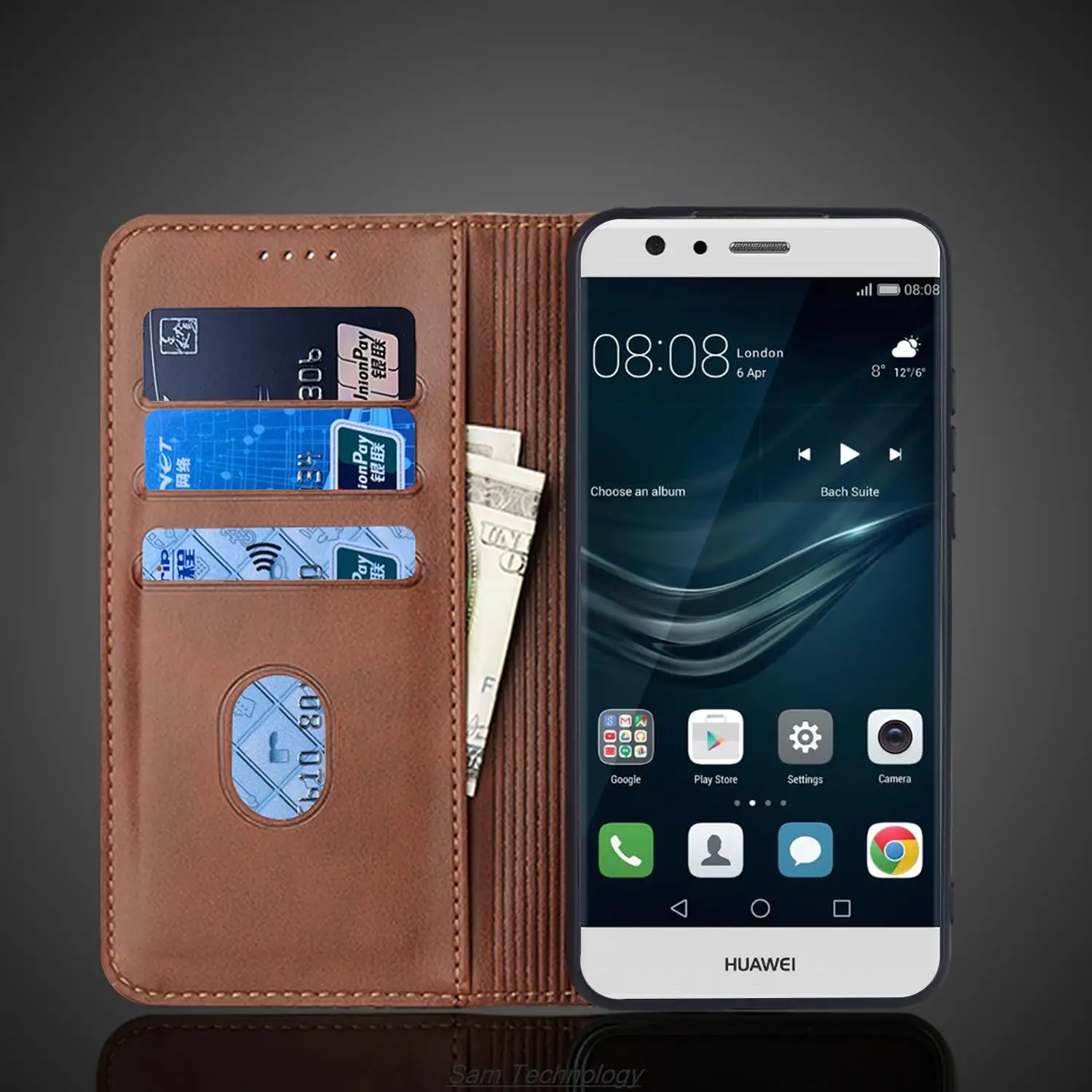 Кожаный чехол с магнитным притяжением для Huawei Ascend P9/Huawei P9 5 2 дюйма кобура откидной