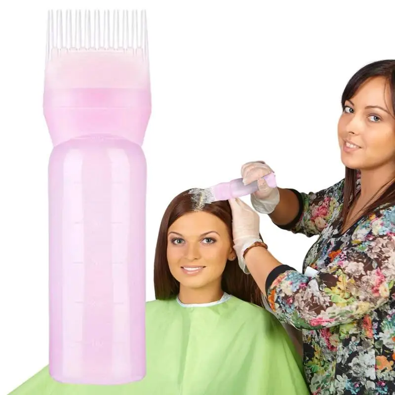 

Root Oil Applicator Bottle High Quality Material Small Nad Portable Resuable Dye root Comb Applicator Easy To Use For Hair Care