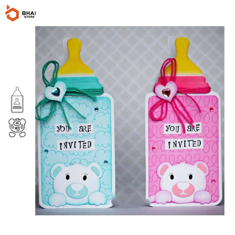 

Новое поступление 2022, металлические Вырубные штампы с милым медведем, скрапбукинг, тиснение изготовление бумажных карточек, трафареты для ...