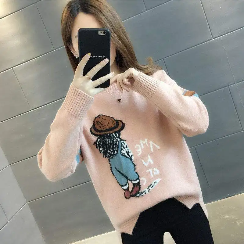 Девичий трикотаж для девочек и детей старшего возраста новый пуловер школьников