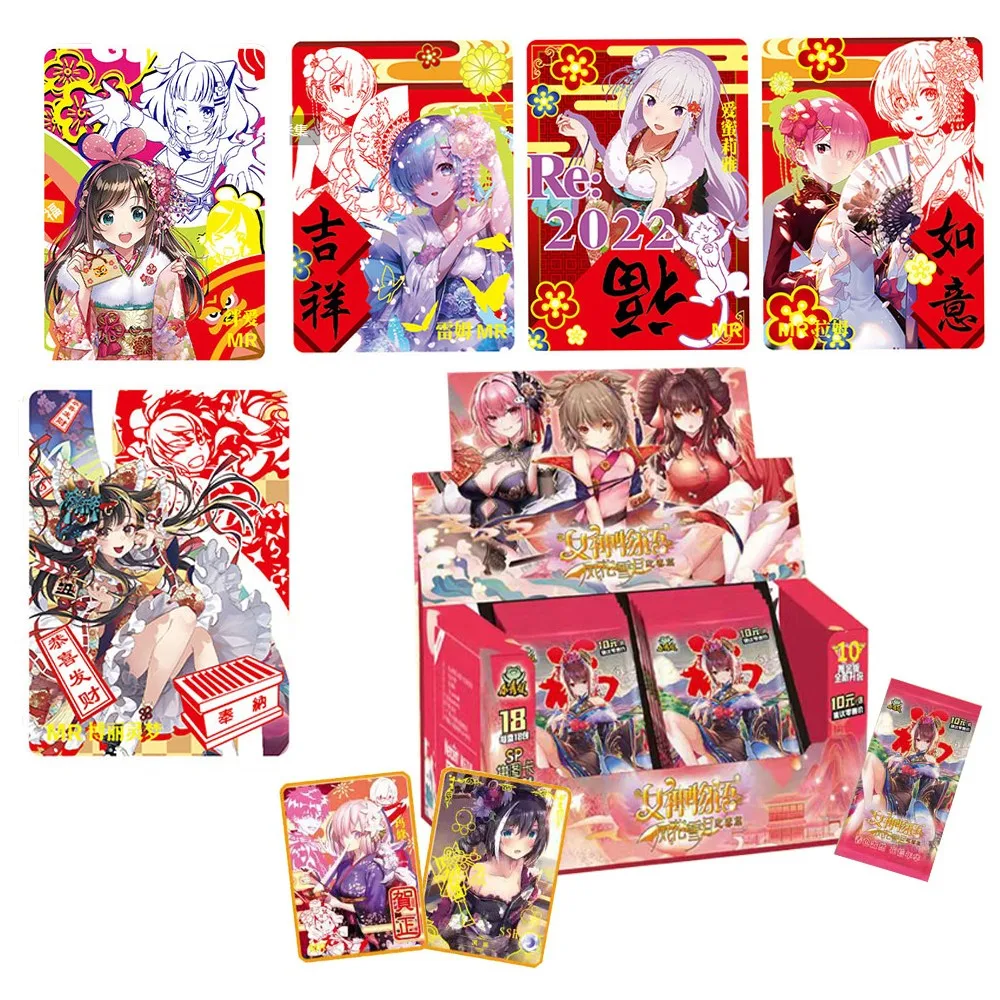 

2022 New Japanese Anime Goddess Story Collection Rare Cards Box Child Kids Birthday Gift Game Collectibles Cards For Girl Toys