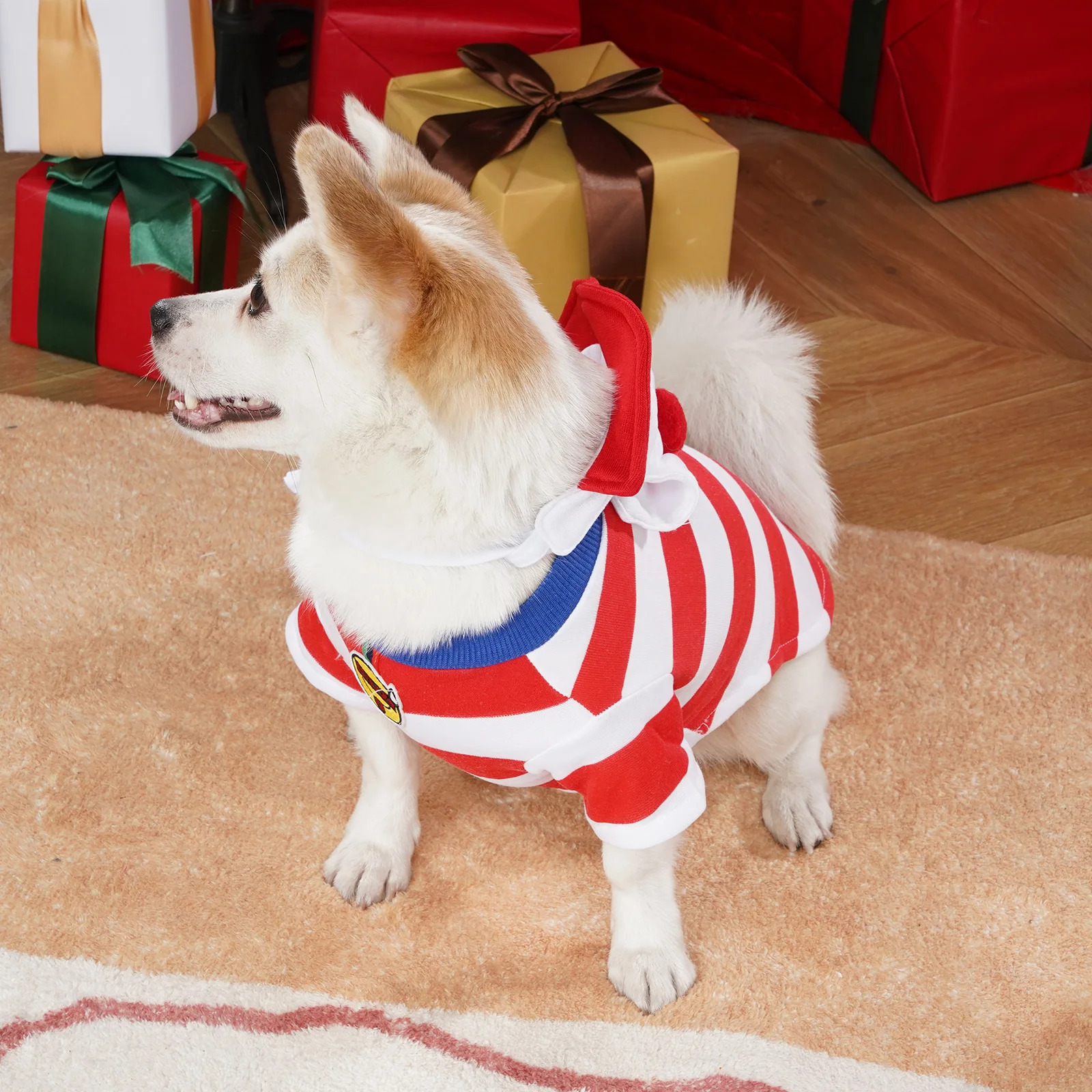 Хэллоуин домашнее животное собака щенок полицейский косплей костюм маленькие