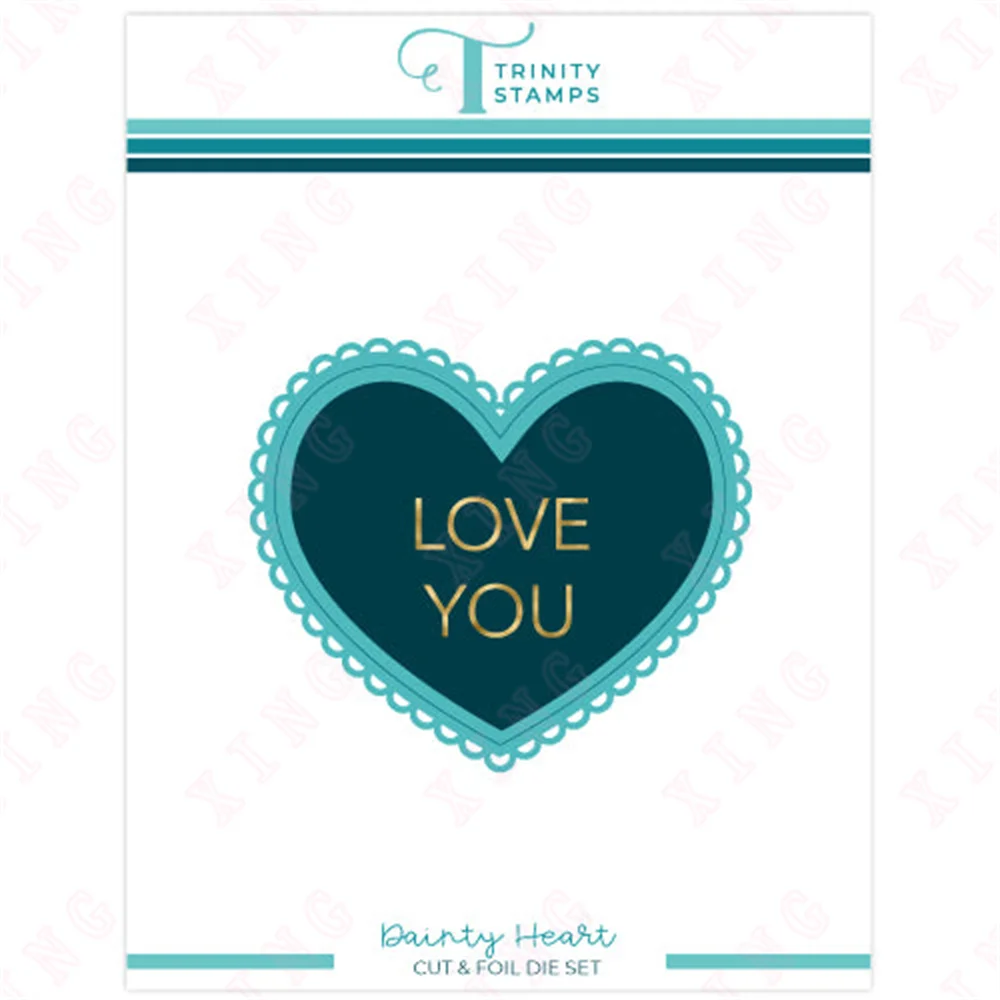 

Decoration Embossing Molds Dainty Heart Die Set and Hot Foil Plate New Diy Scrapbooking Paper Craft Handmade Album Card Template