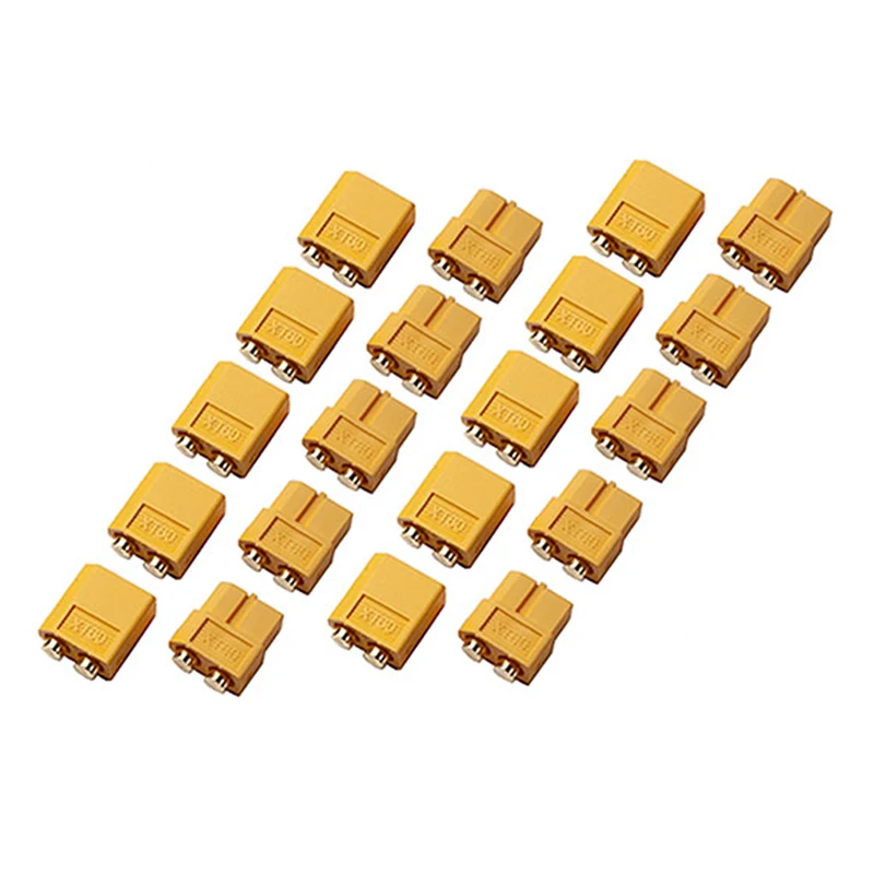 

10 шт., позолоченные патроны Amass XT60, 30 А