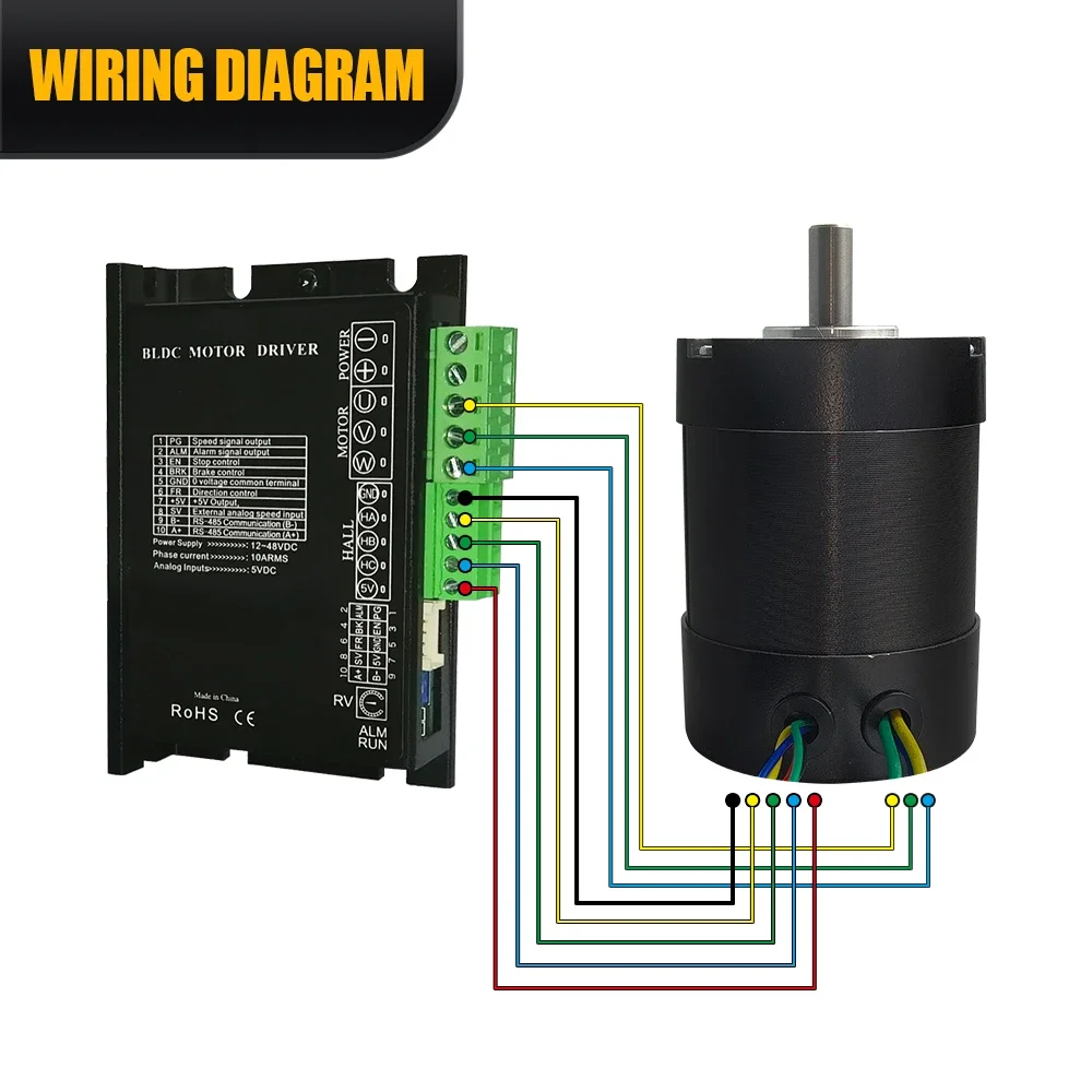 Для 57BYB 24 в 100 Вт 3000 об/мин 5000 10000 трехфазный бесщеточный двигатель постоянного