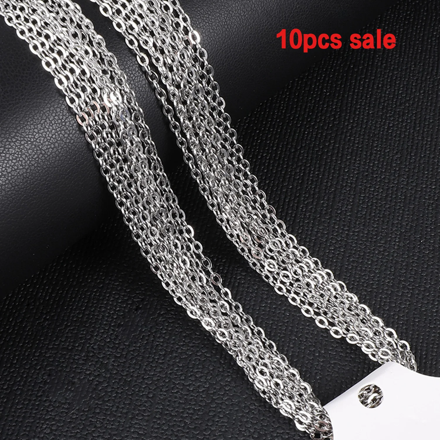 ASON 10 шт./лот оптовая продажа нержавеющая сталь 2 мм серебряный цвет цепочки