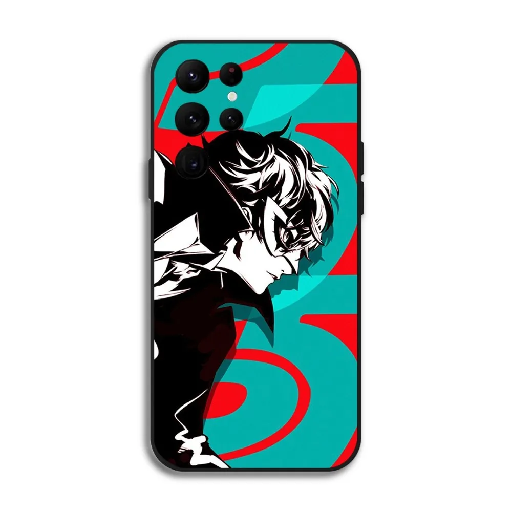 Чехол P-Persona 5 для телефона с аниме Samsung Galaxy S24 Ultra S22 S23 S21 S20 защитный силиконовый