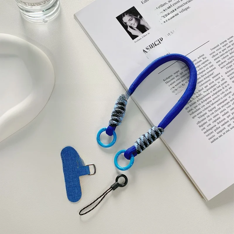 Модный темно-синий нейлоновый ремешок для мобильного телефона портативный