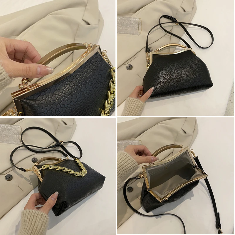 Женский вечерний клатч из искусственной кожи