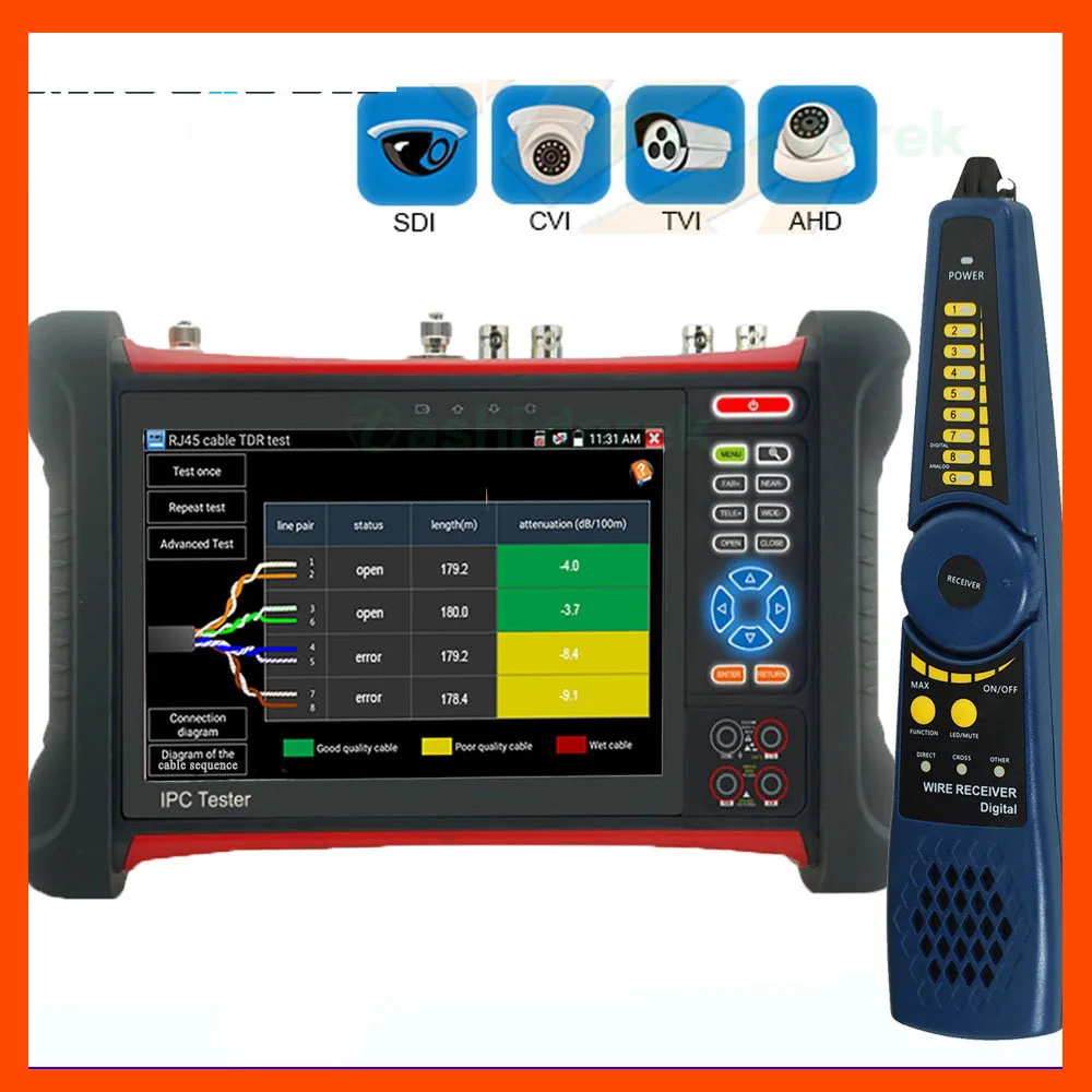 

X7movtadhs Cctv Ipc тестер монитор Wifi Cctv тестер Cvi Tvi Sdi 8mp Rj45 Poe Тестер Cvbs Auto Hd
