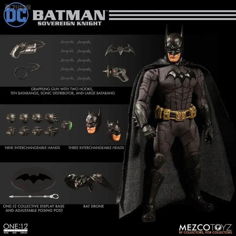 

Original Mezco Toyz DC Comics Batman Sovereign Knight 6inch Collectible figurines Anime Action Figure Model Toys