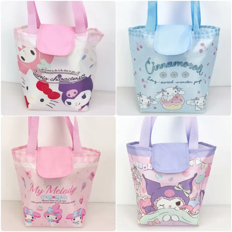 

Kawaii Anime Sanrios Girls Large Capacity Fashion Cute Handbag Casual Waterproof Tote Bag Bento Bag Travel Portable Storage Bag