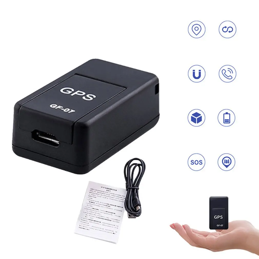 

Gf07 Gsm Gprs Mini Car Magnetic Gps Anti-Lost Recording Real-Time Tracking Device Locator Tracker Support Mini Tf Card