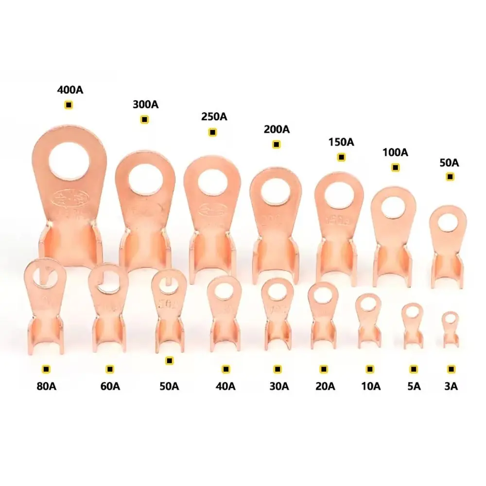 5/10 шт. OT проводной носовой клеммы обжимной медный болт с отверстием кабельный