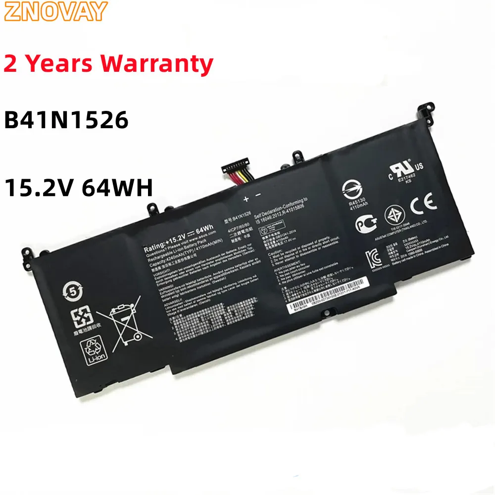 ZNOVAY 15,2 V 64WH B41N1526 Аккумулятор для ноутбука Asus ROG Strix GL502 GL502V GL502VT GL502VT-1A GL502VM S5 S5VT6700