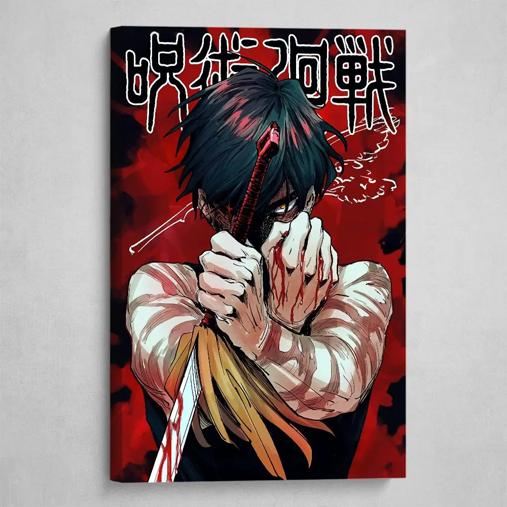 

Японское аниме манга-постер Maki Zenin juютсу Kaisen, домашний декор, холст с принтом, картина для украшения гостиной, художественная настенная живо...