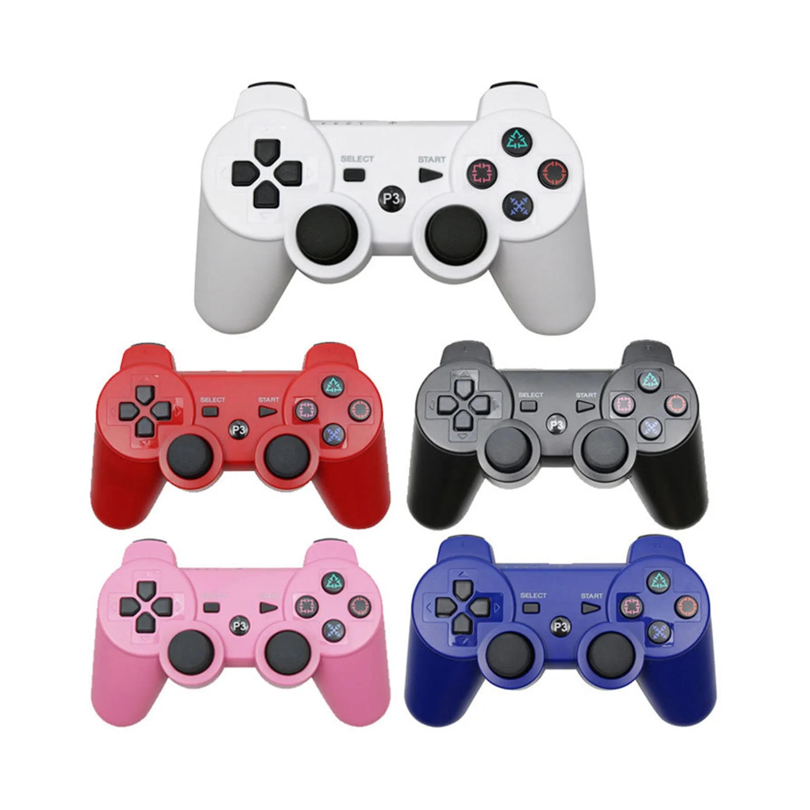 

PS 3 Controller Wireless Handle Rechargable Remote Control Gamepad ABS PS 3 Wireless Bluetoothes Handle With Charging Cable