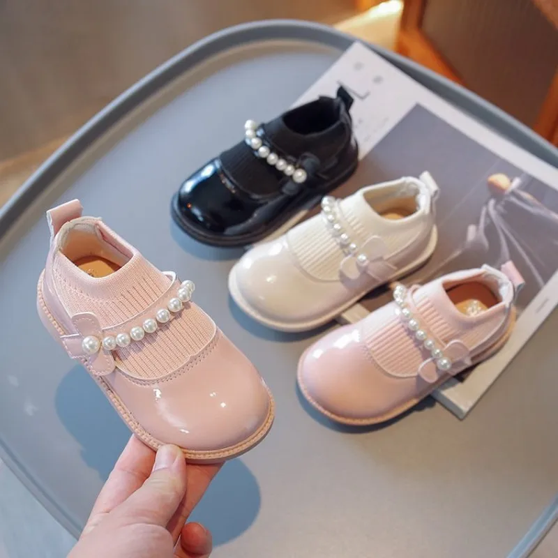 2023 Girl princess shoes spring and autumn new Korean version of cute small leather shoes all match comfortable soft single shoe