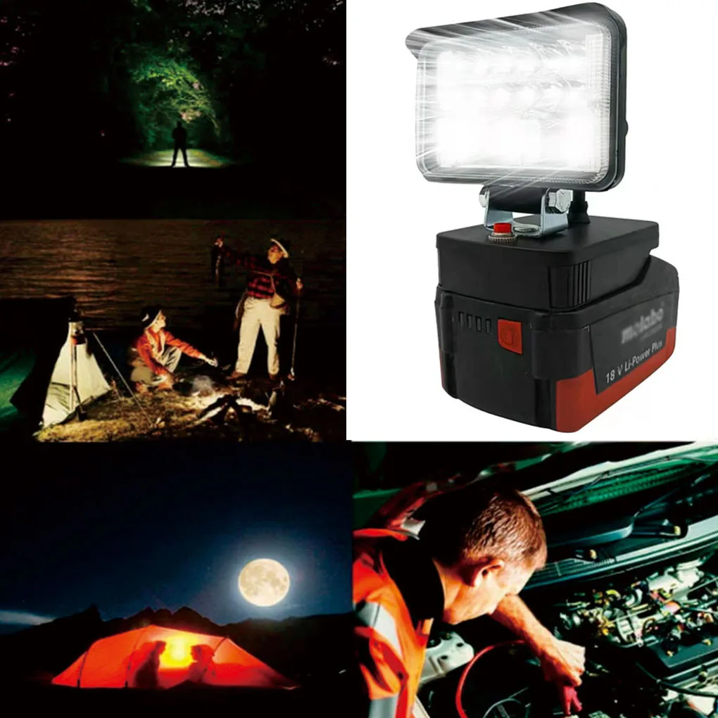 

LED Work Light Professional grade LED Work Lamp for Metabo 18V Lithium ion Batteries – Perfect for Industrial Use
