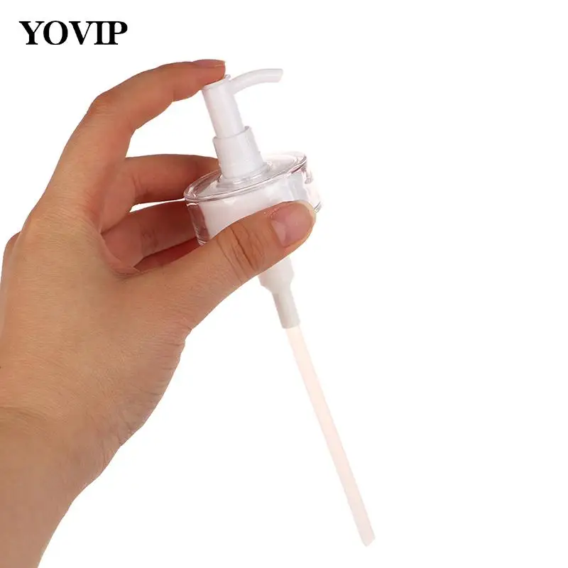 

1Pc Cosmetics Foundation Pump For 200ml Facial Cleanser Long Mouth Pressure Nozzles Accessories Make Up Tools