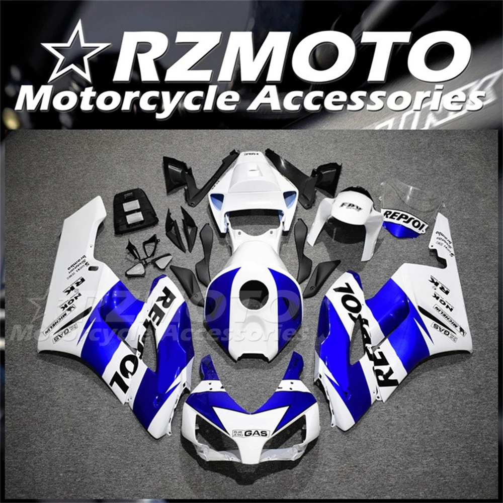 

4Gifts Injection Mold New ABS Motorcycle Fairings Kit Fit For HONDA CBR1000RR 2004 2005 04 05 Bodywork Set White Blue